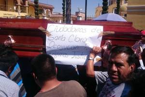 Con la ausencia de los líderes de Morena, entierran a Aarón Varela en Ocoyucan