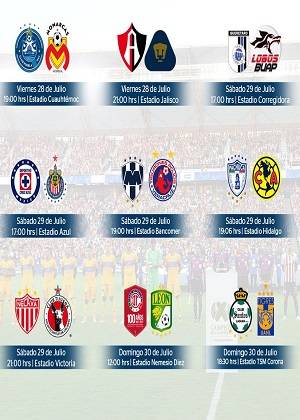 Liga MX: Continúa la J2 del Apertura 2017