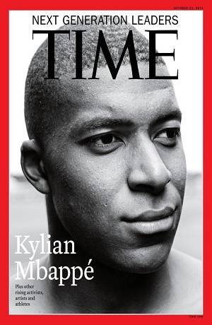 Kylian Mbappé se &quot;robó&quot; la portada de la revista TIME