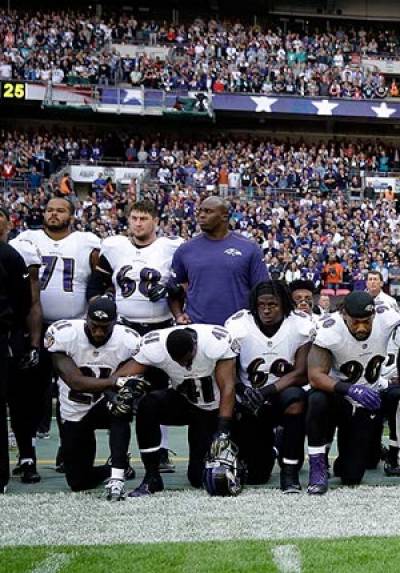 NFL: Jugadores de Jacksonville y Baltimore protestan en Wembley