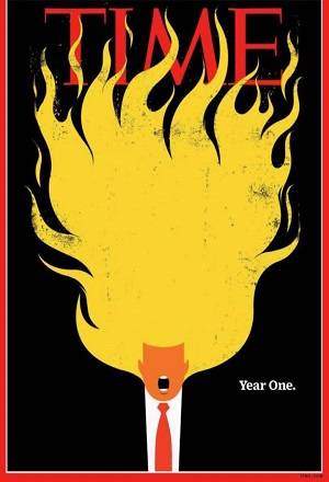 Time dedica incendiaria portada a Donald Trump