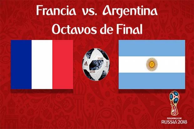 Francia enfrenta a Argentina en el inicio de los octavos de final