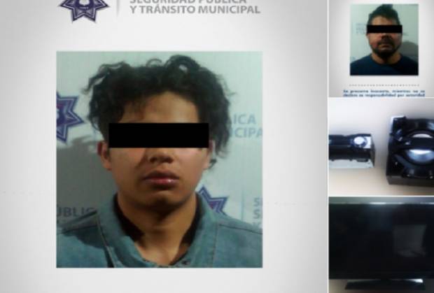 Saquearon restaurante y policía los capturó en el centro de Puebla