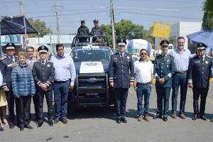 Consejo de la Central de Abasto entregó a la SSP Puebla patrullas en comodato