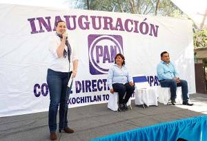 Martha Erika Alonso pone en marcha oficinas del PAN en Xochitlán Todos Santos