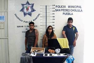 Capturan a banda de ladrones de viviendas en San Pedro Cholula