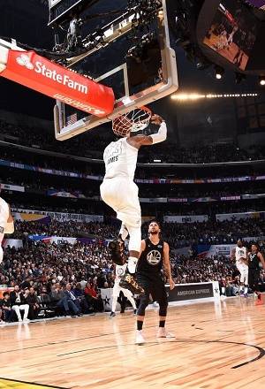 Juego de Estrellas NBA: Equipo LeBron derrotó 148-145 al Equipo Curry