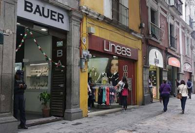 Sólo 25 comercios del Centro Histórico de Puebla siguen cerrados por afectaciones del sismo