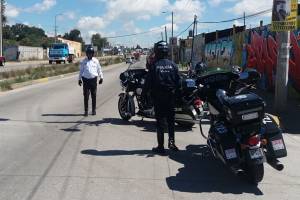 Mantiene SSP Puebla operativos de revisión de motocicletas
