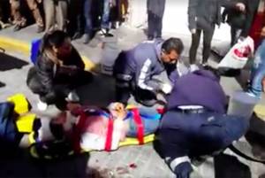 VIDEO: Tres heridos, uno de bala, deja intento de desalojo en Texmelucan
