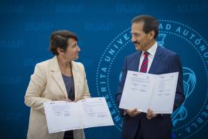 La BUAP firma convenio con el Instituto Francés de América Latina