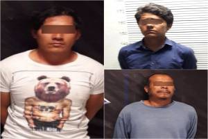 Trío de narcomenudistas fue asegurado en el centro de Puebla