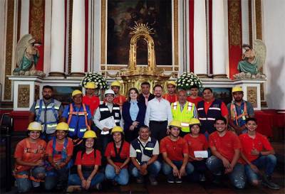 Jóvenes especialistas se suman a la restauración de templos dañados por sismo en Puebla