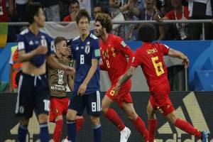 Bélgica rescató victoria 3-2 ante Japón y está en cuartos