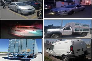 Policía de Puebla localizó 19 vehículos robados y una caja seca