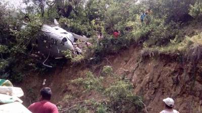 Cae helicóptero con víveres en la Sierra Sur de Oaxaca