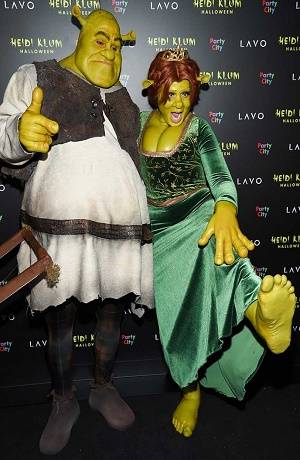 Heidi Klum causó sensación por su disfraz de Fiona