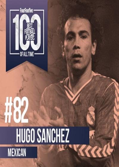 Hugo Sánchez, entre los 100 mejores futbolistas para FourFourTwo