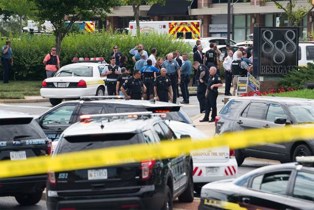 Cinco muertos por tiroteo en un periódico de Maryland