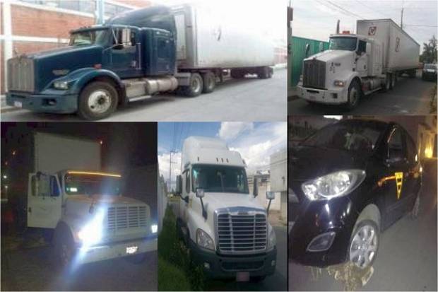 Policía de Puebla localizó ocho vehículos reportados como robados