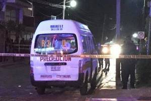 Matan a balazos a chofer de transporte público en Tehuacán