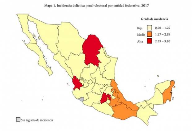 Puebla, tercer lugar nacional en arrestos por delitos electorales