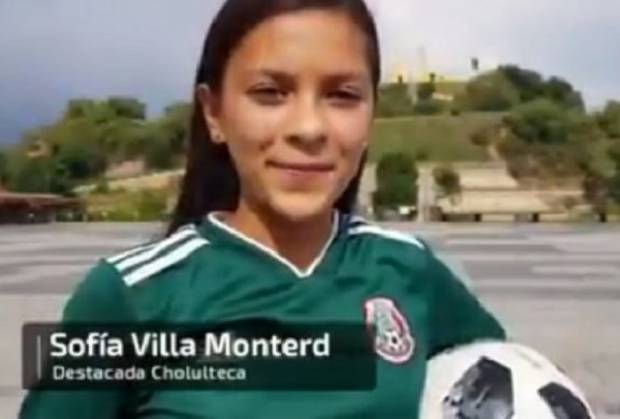 Niña poblana entregará balón en el México vs Alemania