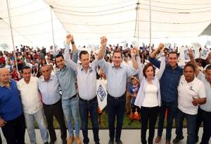 Moreno Valle pide voto por Anaya en Querétaro