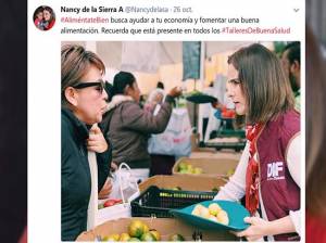 De porrista de Peña Nieto a fan de López Obrador, la reconversión de Nancy de la Sierra