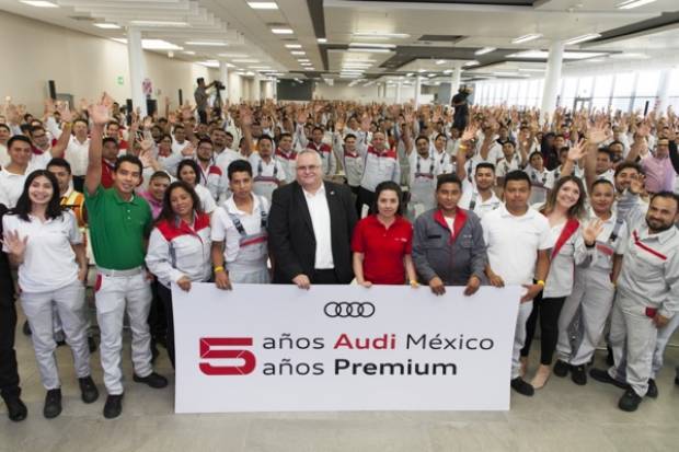 Audi México celebra cinco años en San José Chiapa, Puebla