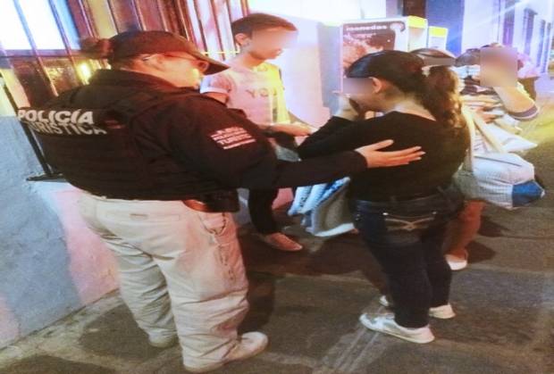Policía Turística auxilió a mujer que fue golpeada por su pareja en Puebla