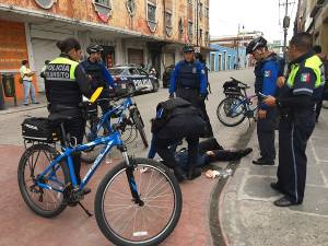FOTOS: Menor en bicicleta fue atropellado en el centro de Puebla