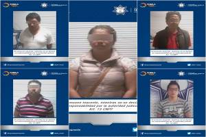 Policía de Puebla capturó a cinco personas por diversos delitos