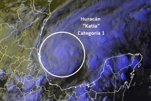 “Katia” se convierte en huracán categoría 1