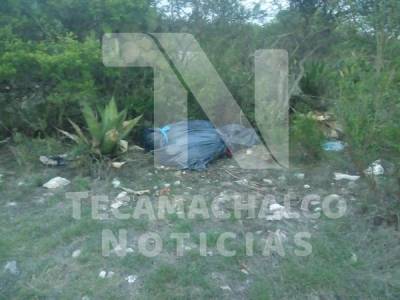 Dos cadáveres embolsados fueron localizados en Tecamachalco