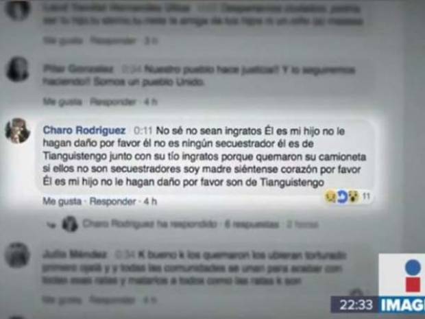 Madre vio por Facebook cómo quemaban a su hijo en Acatlán, Puebla