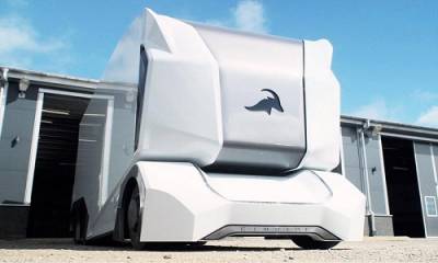 Einride T-Pod, el transporte de carga autónomo