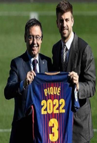 Piqué renovó contrato con el Barcelona hasta 2022