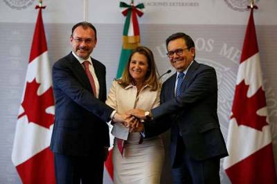 México y Canadá defienden TLCAN trilateral