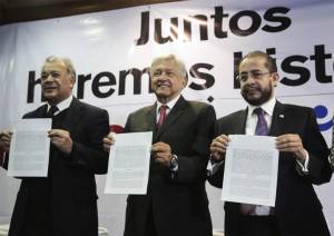 AMLO formaliza coalición con el PES, de ideología ultraconservadora