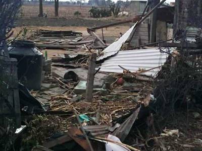 Tornado arrasa con 45 viviendas de tres municipios del Edomex