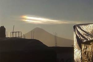 Captaron “luces de terremoto” sobre el Popocatépetl este viernes