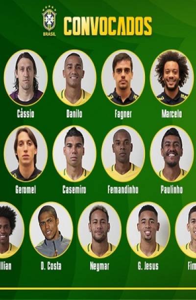 Rusia 2018: Brasil dio su lista de futbolistas que jugarán el Mundial