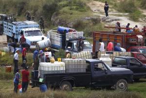FOTOS: Así la rapiña del huachicol en Tlalancaleca