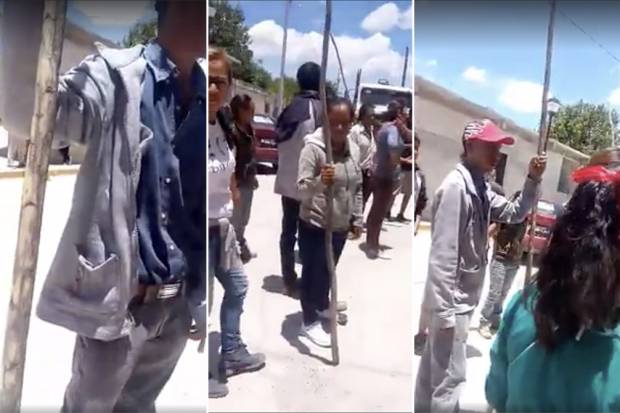 VIDEO: Se arman con palos para impedir presunta compra de votos en Juan N. Méndez