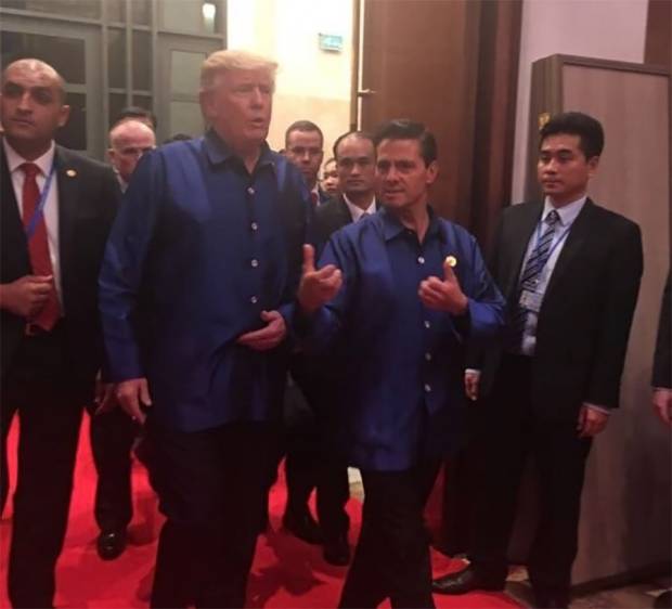 Peña Nieto conversó con Trump durante cena de la APEC en Vietnam