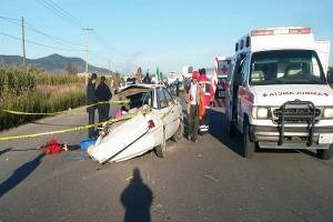 FOTOS: Muere menor tras accidente vial en la carretera Amozoc-Tepeaca