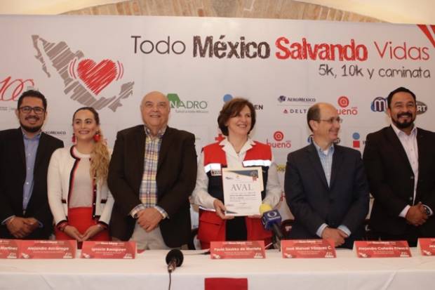 Cruz Roja Puebla anuncia carrera &quot;Todo México Salvando Vidas&quot; en el Jardín del Arte