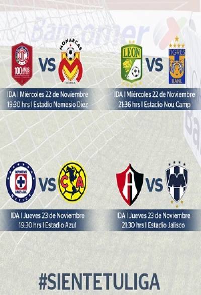 Liga MX: Quedaron definidos los horarios para los Cuartos de Final