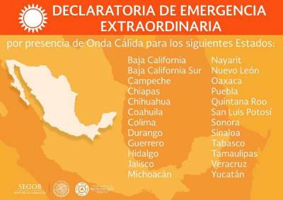 Por onda de calor, 17 municipios de Puebla en declaratoria de emergencia